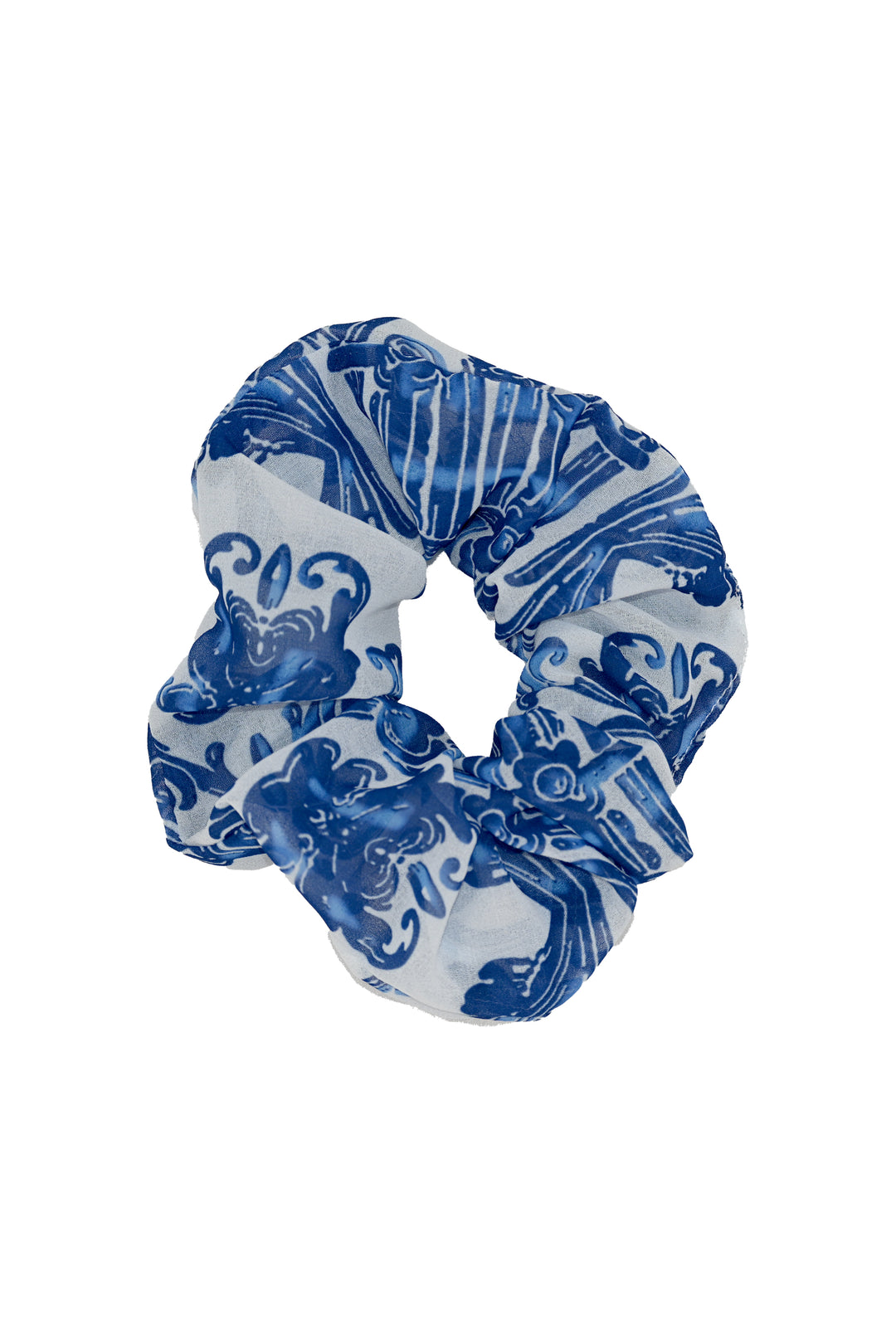 Como Blue Scrunchie