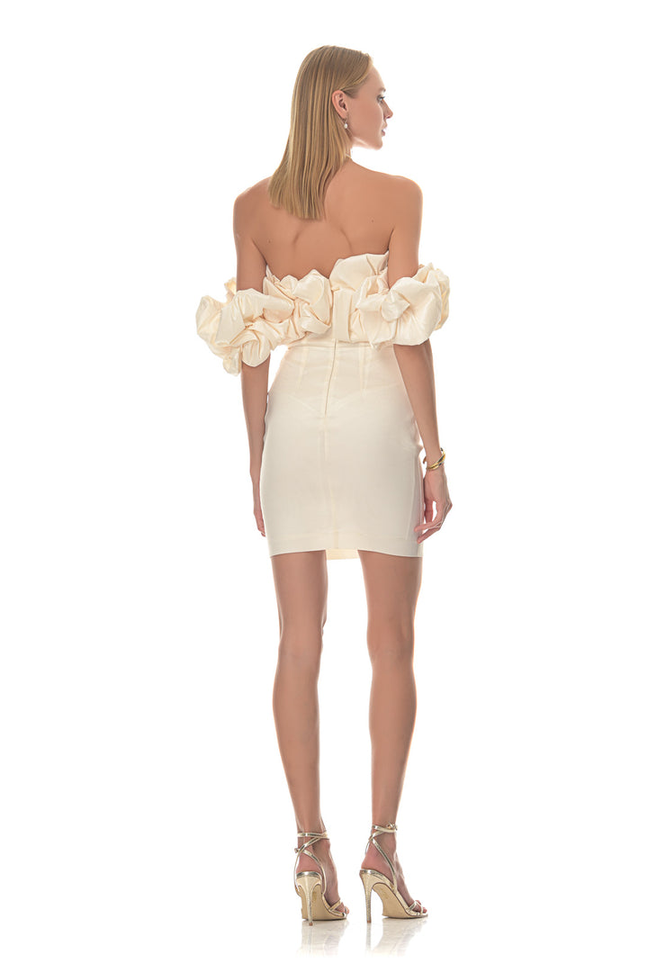 Cannes Dress Off White