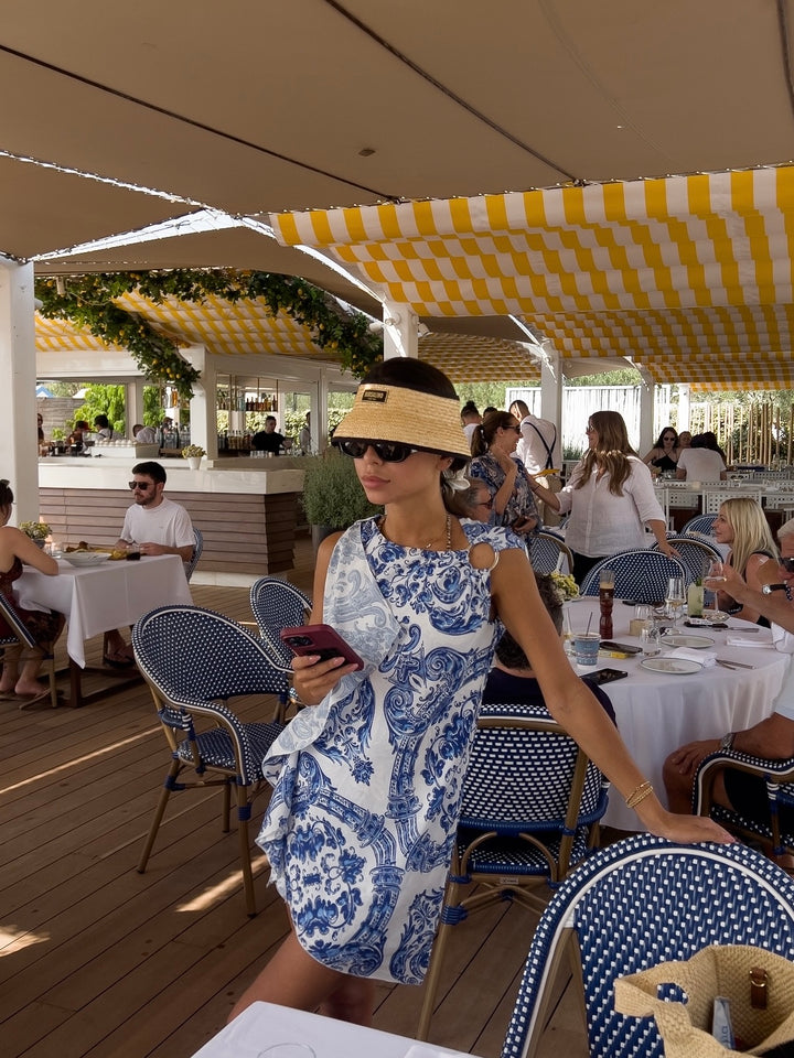 Paros Positano Blue Dress