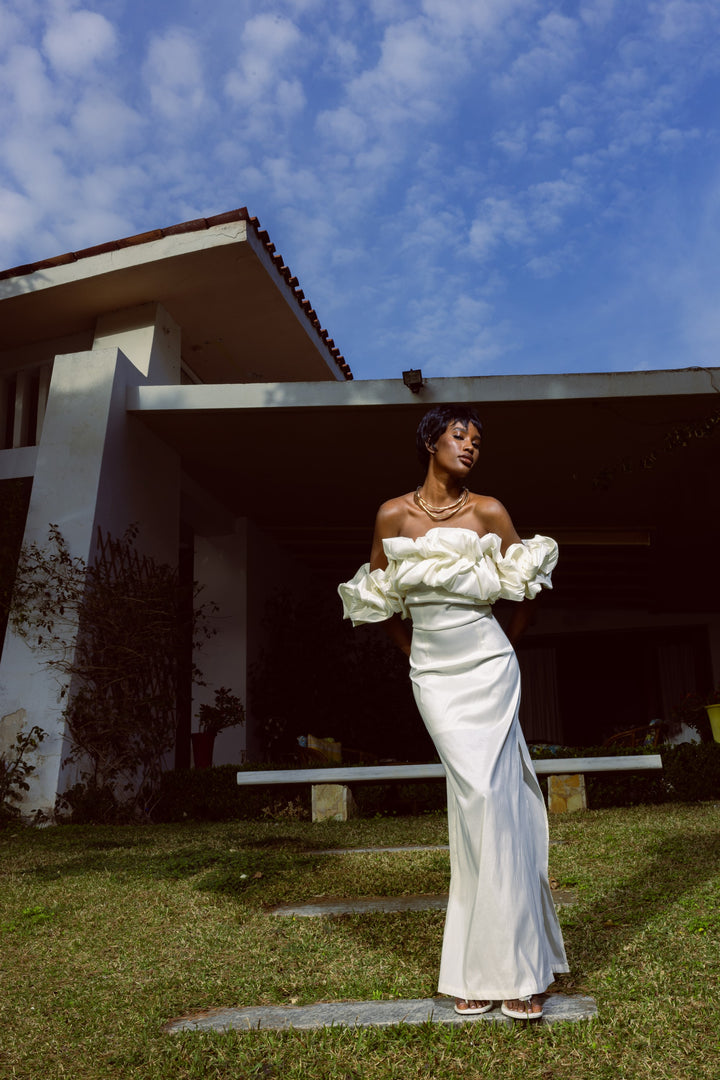 Cannes White Maxi Dress