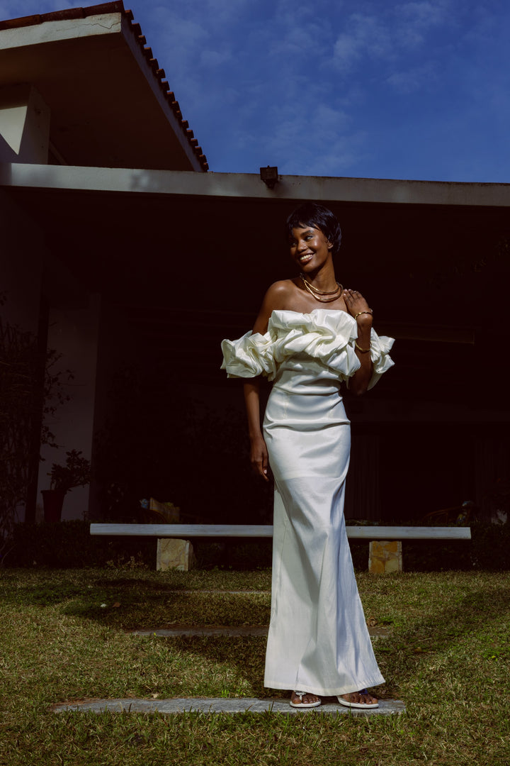 Cannes White Maxi Dress