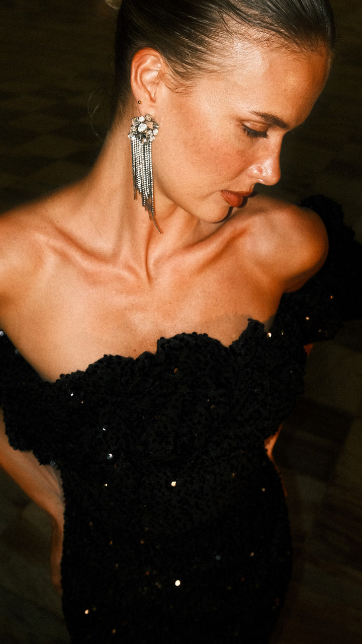 Cannes Velvet Sequins Dress