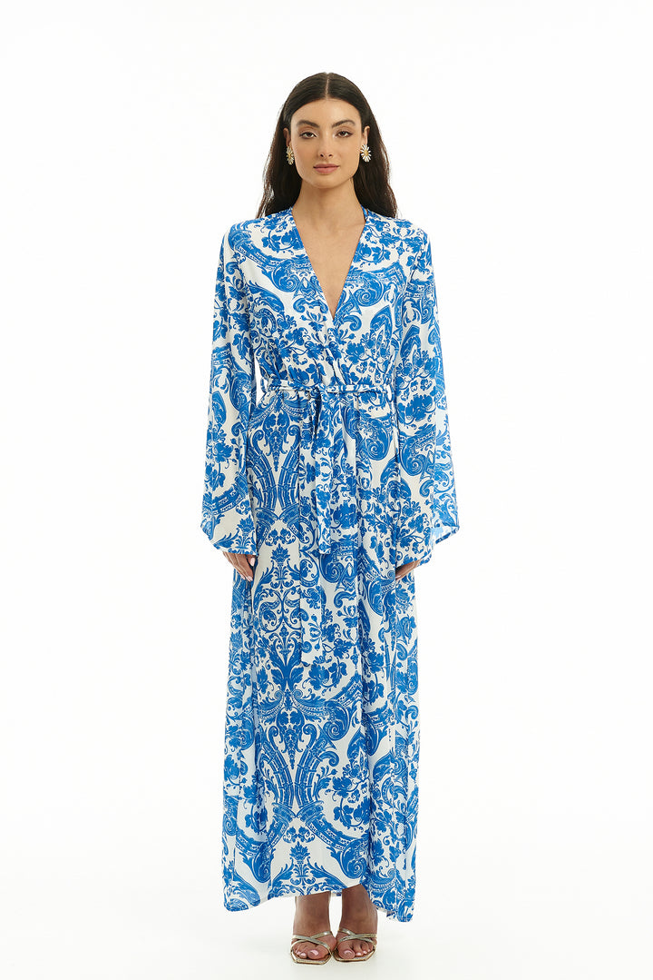 Lugano Paros Blue Kimono