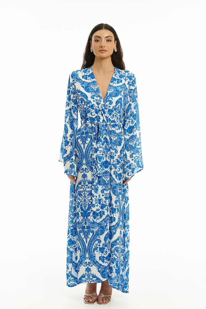 Lugano Paros Blue Kimono