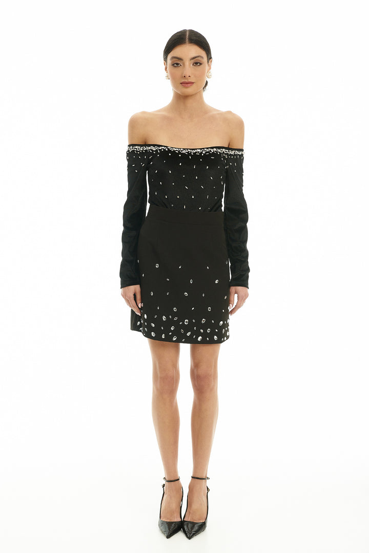 Street Black Mini Skirt