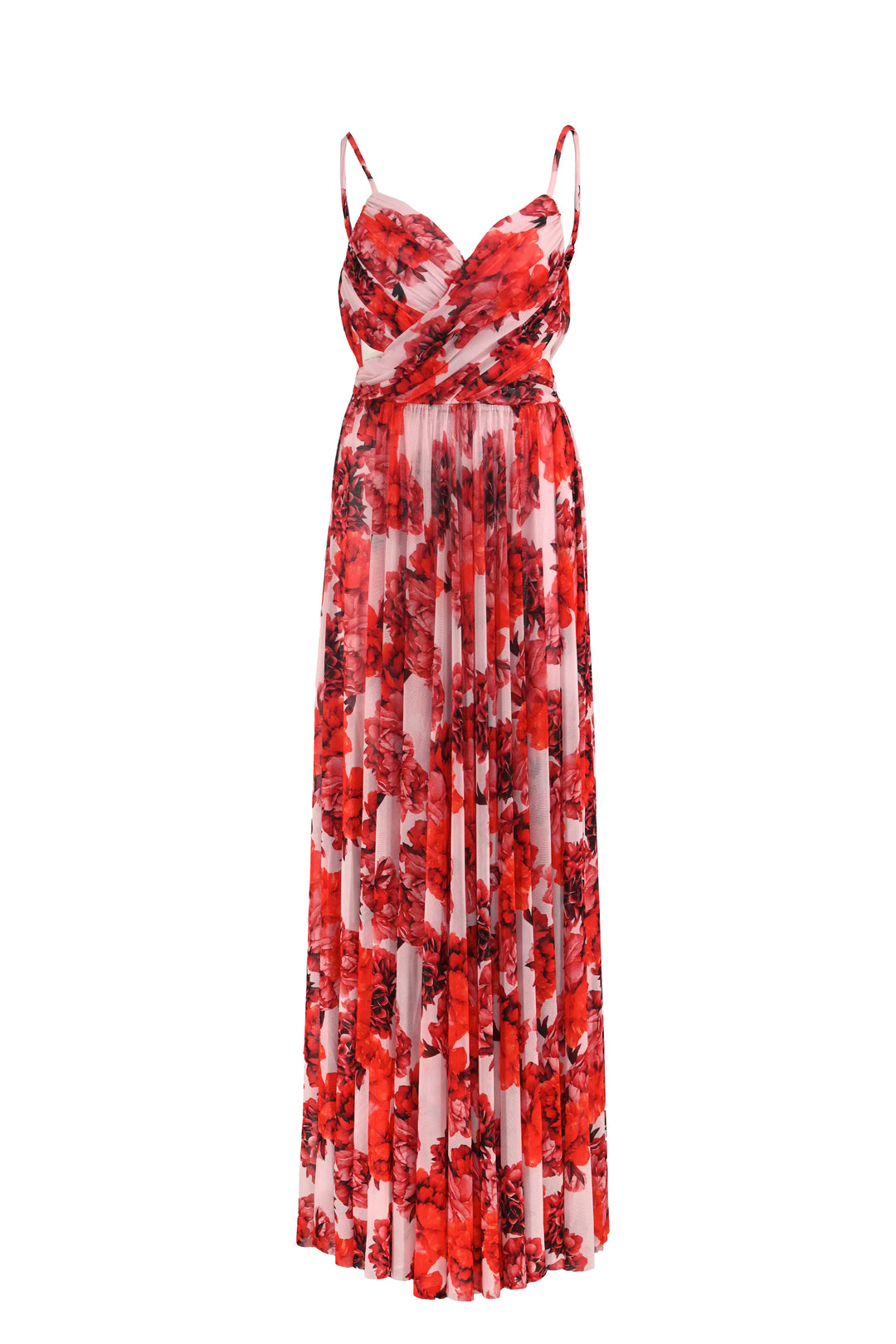 Blossom Red Maxi Print Dress