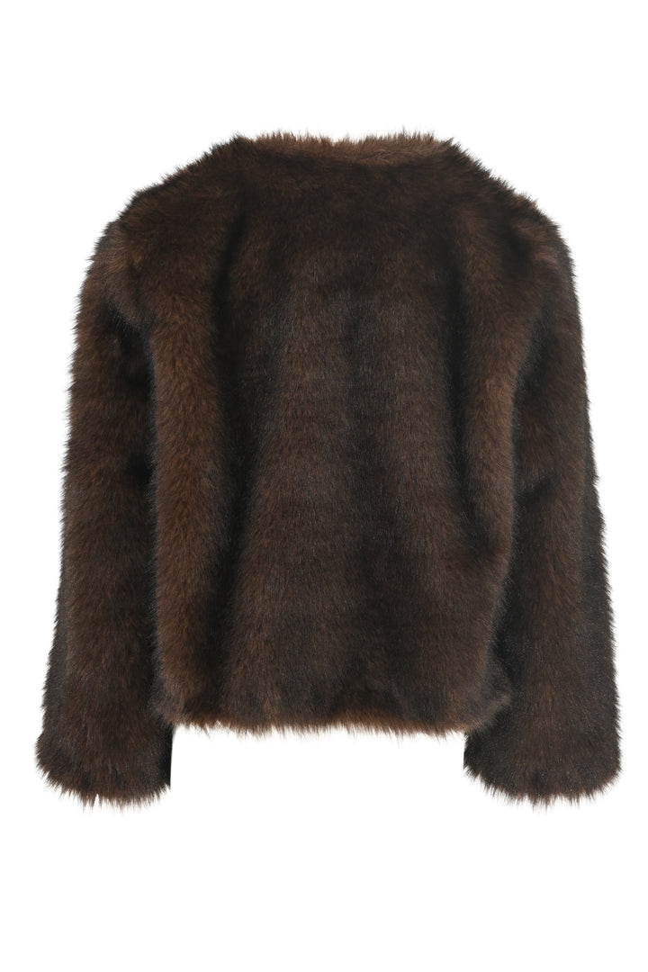 Mocha Brown Eco Fur