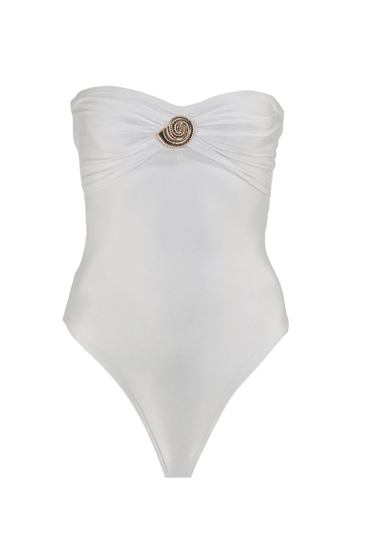 Coral White Swimmsuit