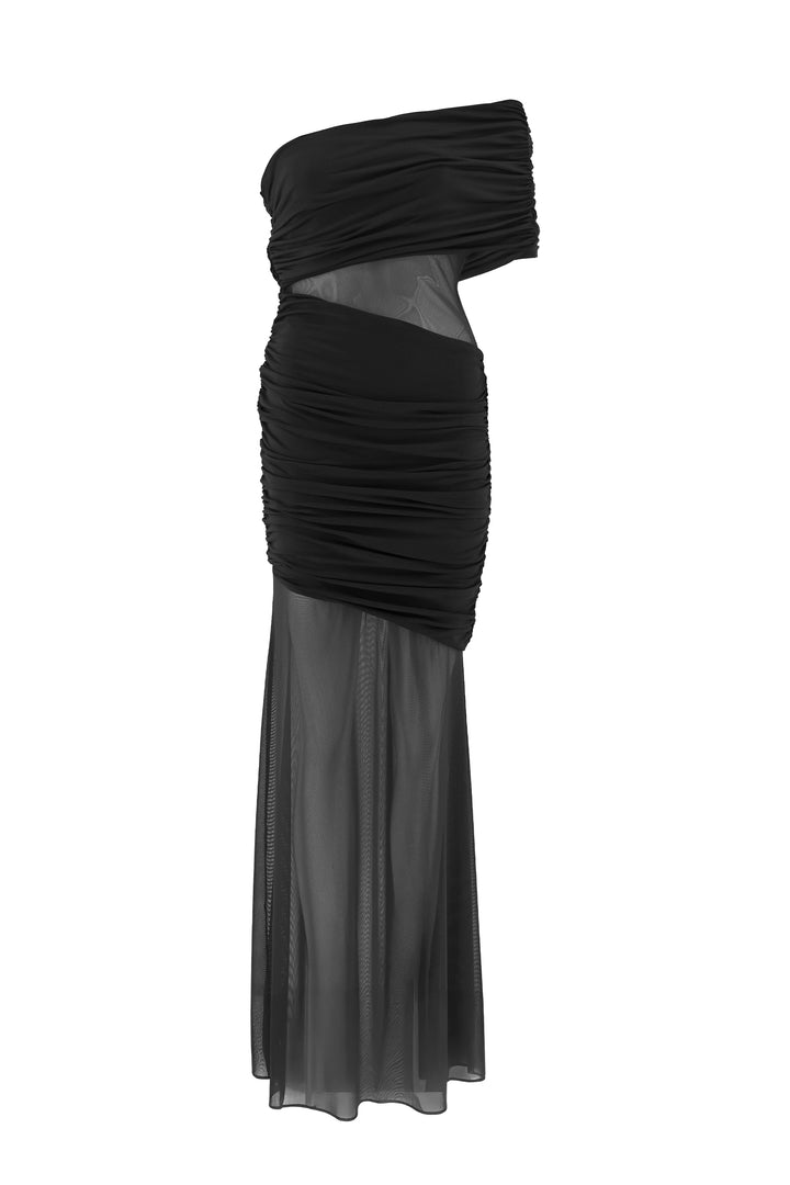 Whisper Maxi Black Dress