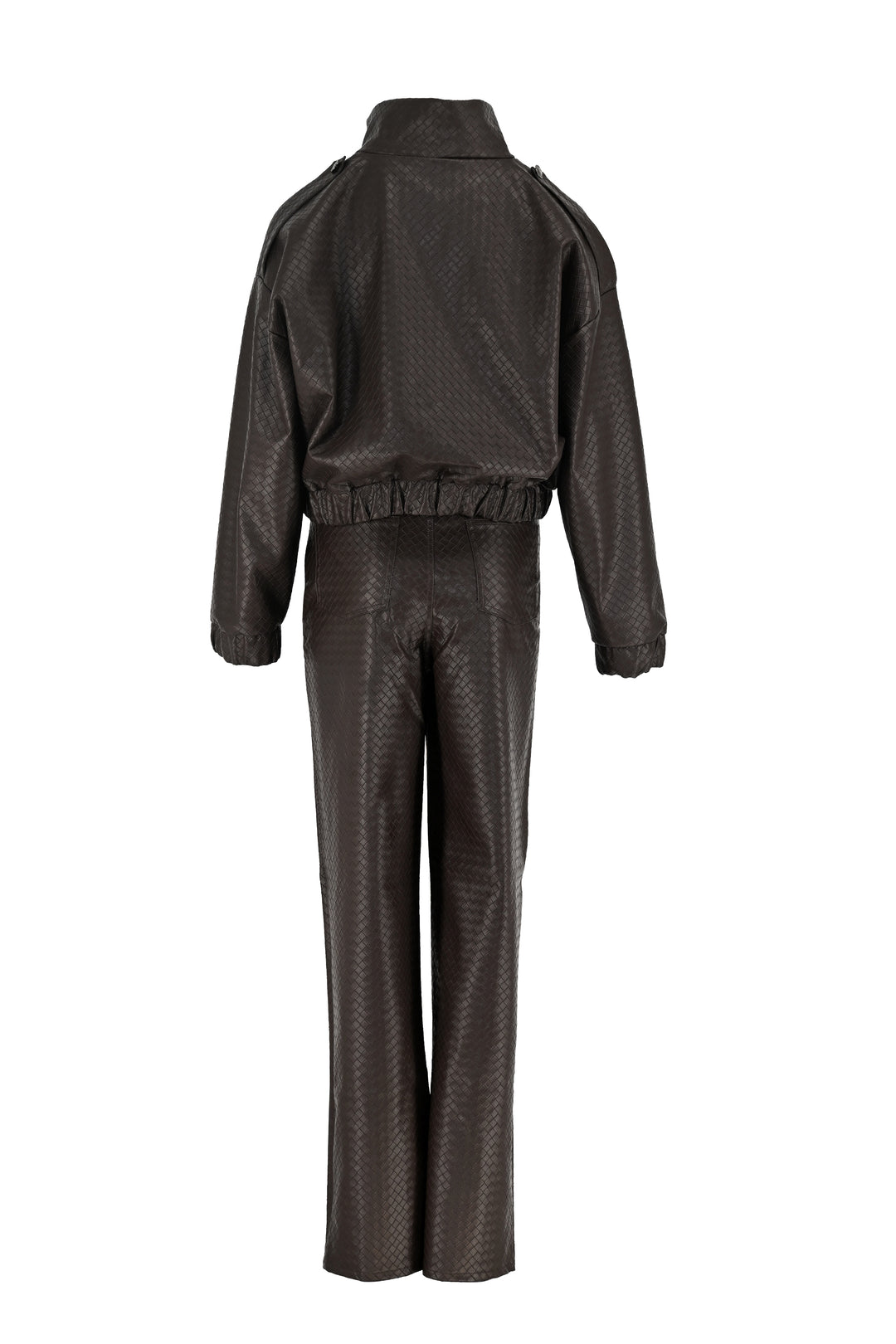 Slick Eco Leather Brown Set