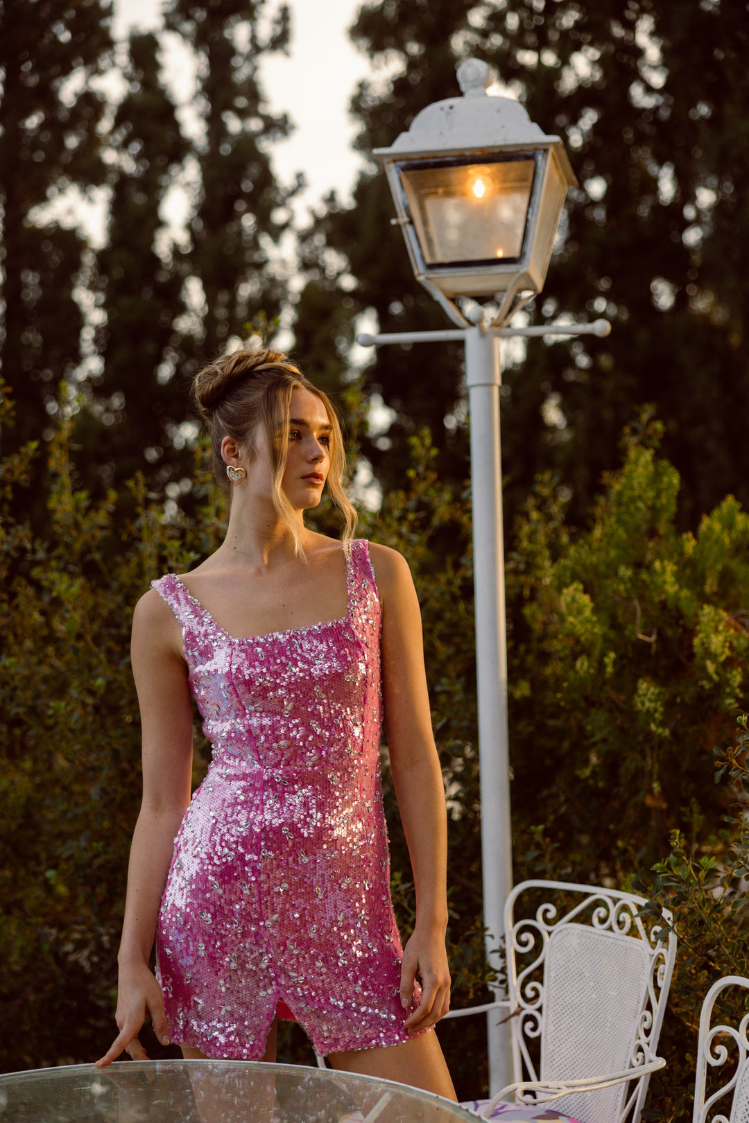 Showstopper Pink Sequins Dress