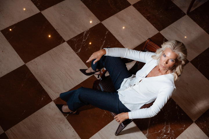 Suite Velvet White Cardigan