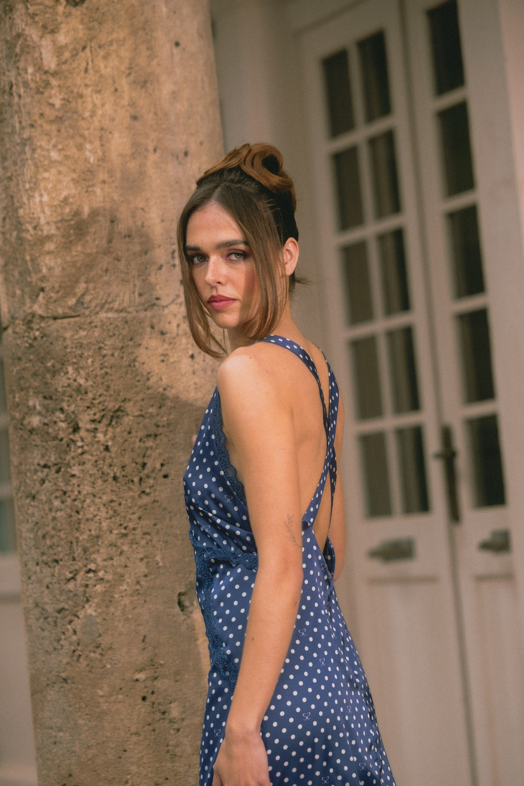 Again Polka Dot Dress