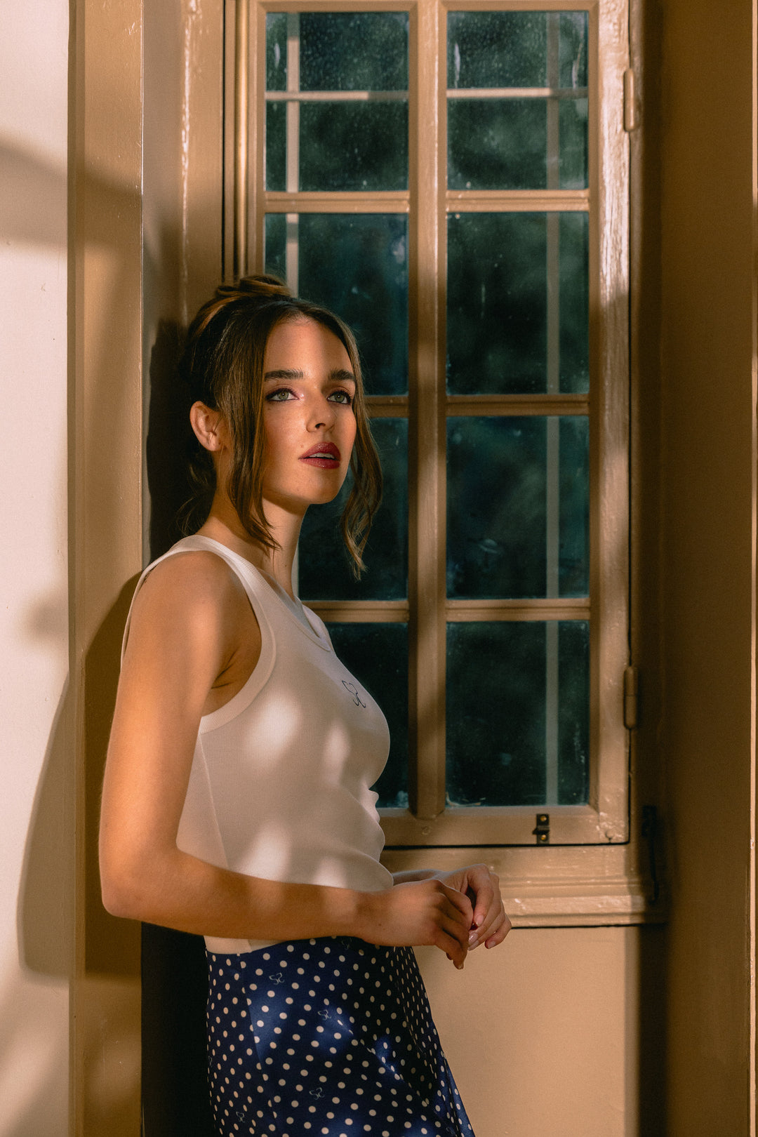 Spell White Tank Top
