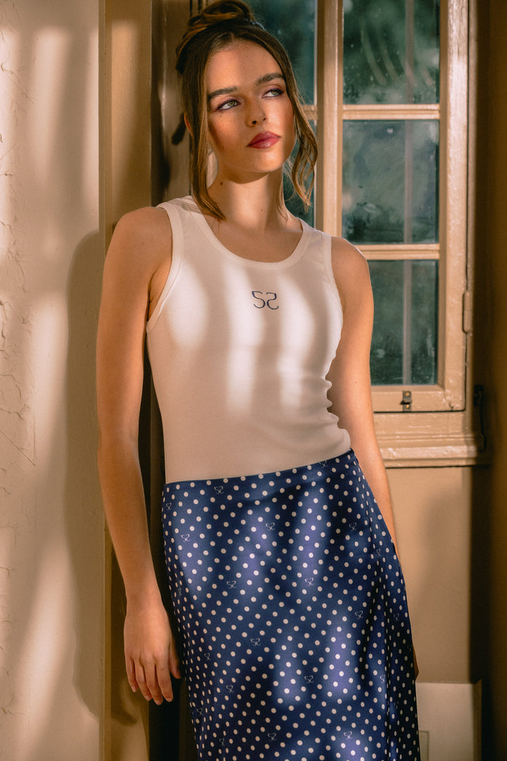 After Polka Dot Skirt