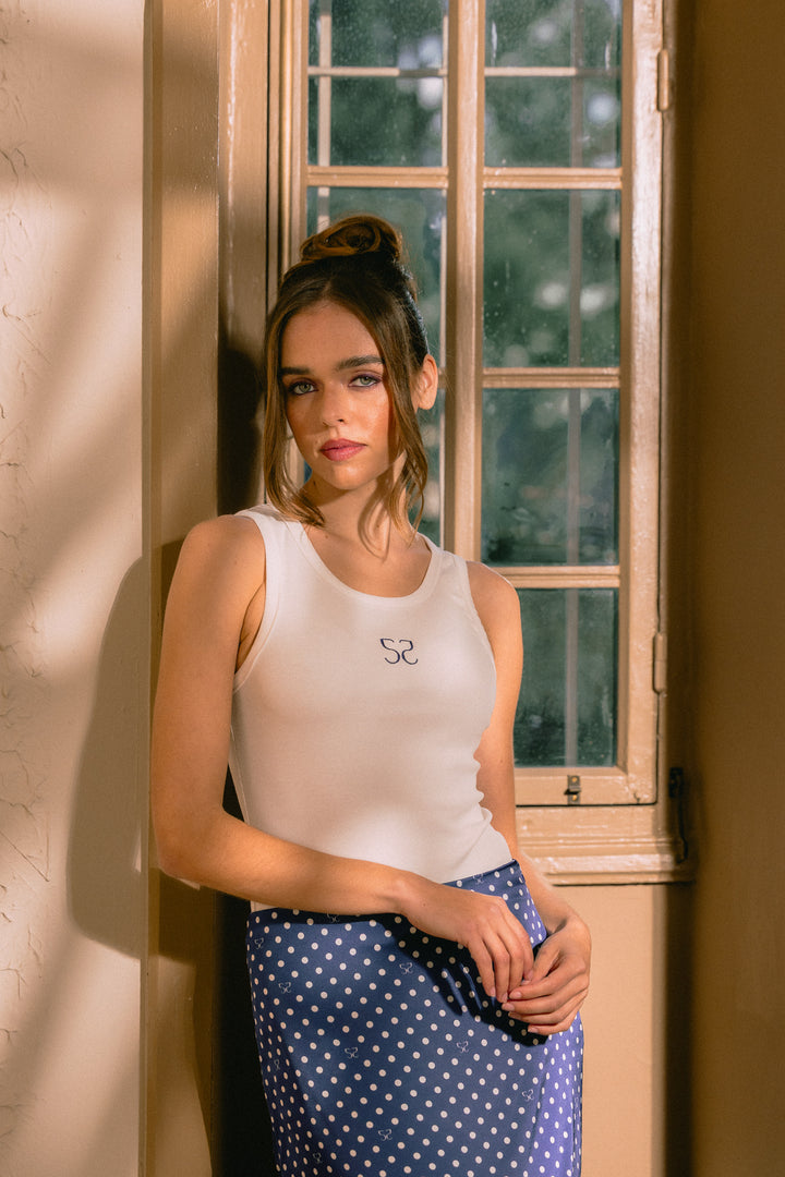 Spell White Tank Top