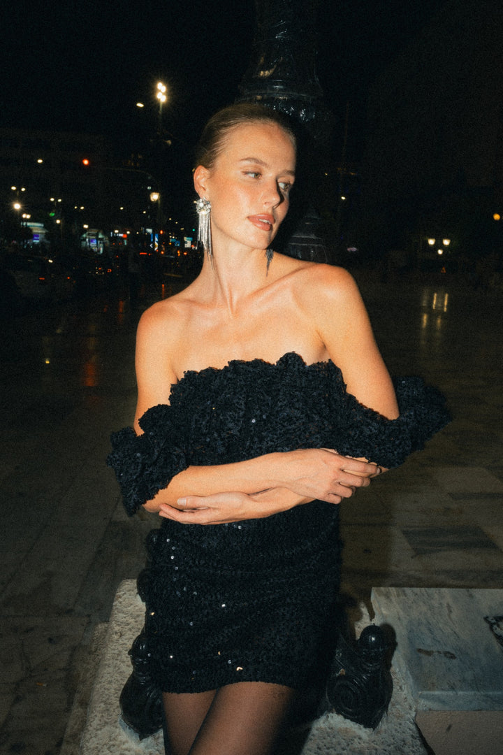 Cannes Velvet Sequins Dress