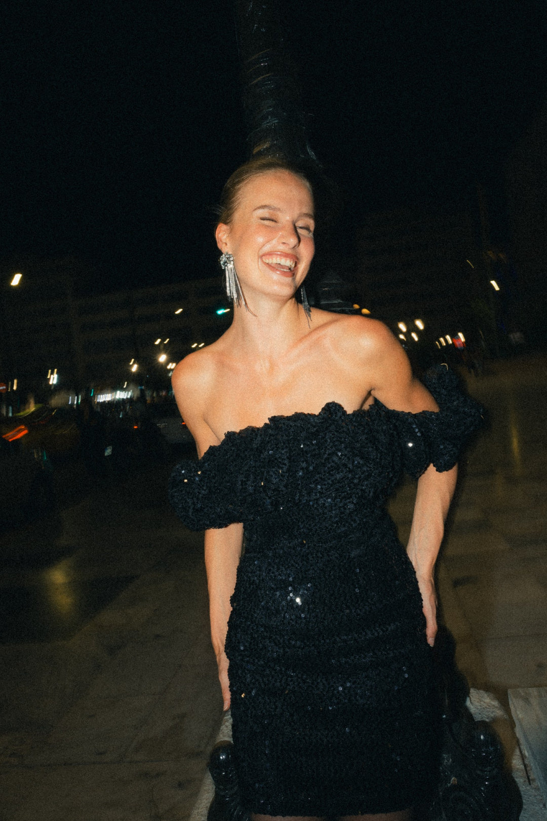 Cannes Velvet Sequins Dress