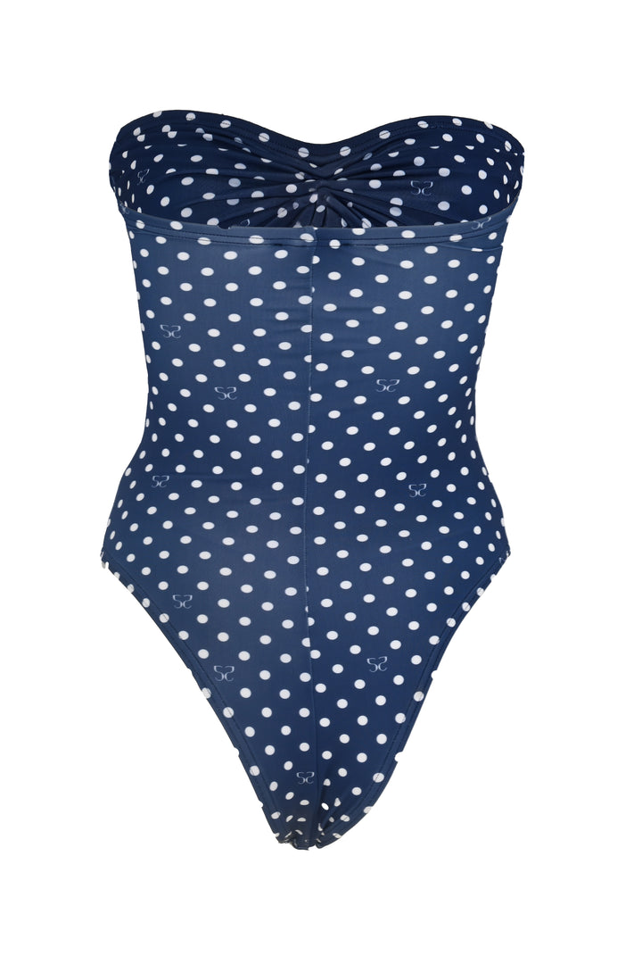 Coral Polka Dot Swimmsuit