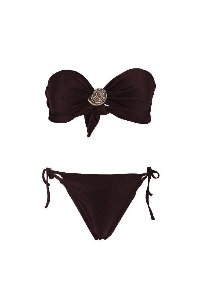 Coral Brown Bikini