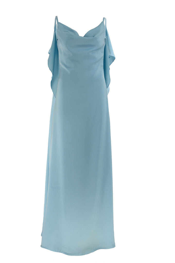 Charm Blue Satin Dress