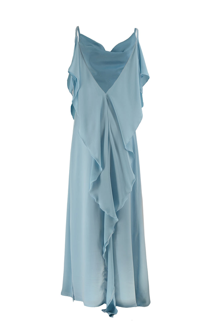 Charm Blue Satin Dress