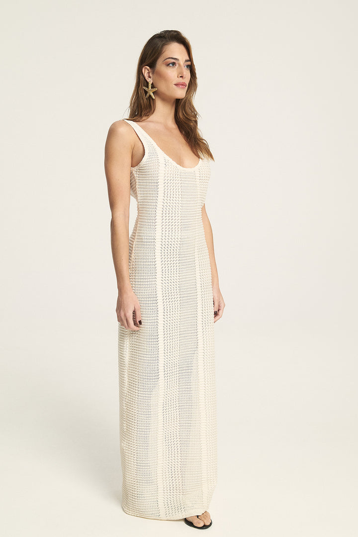 Framed White Dress