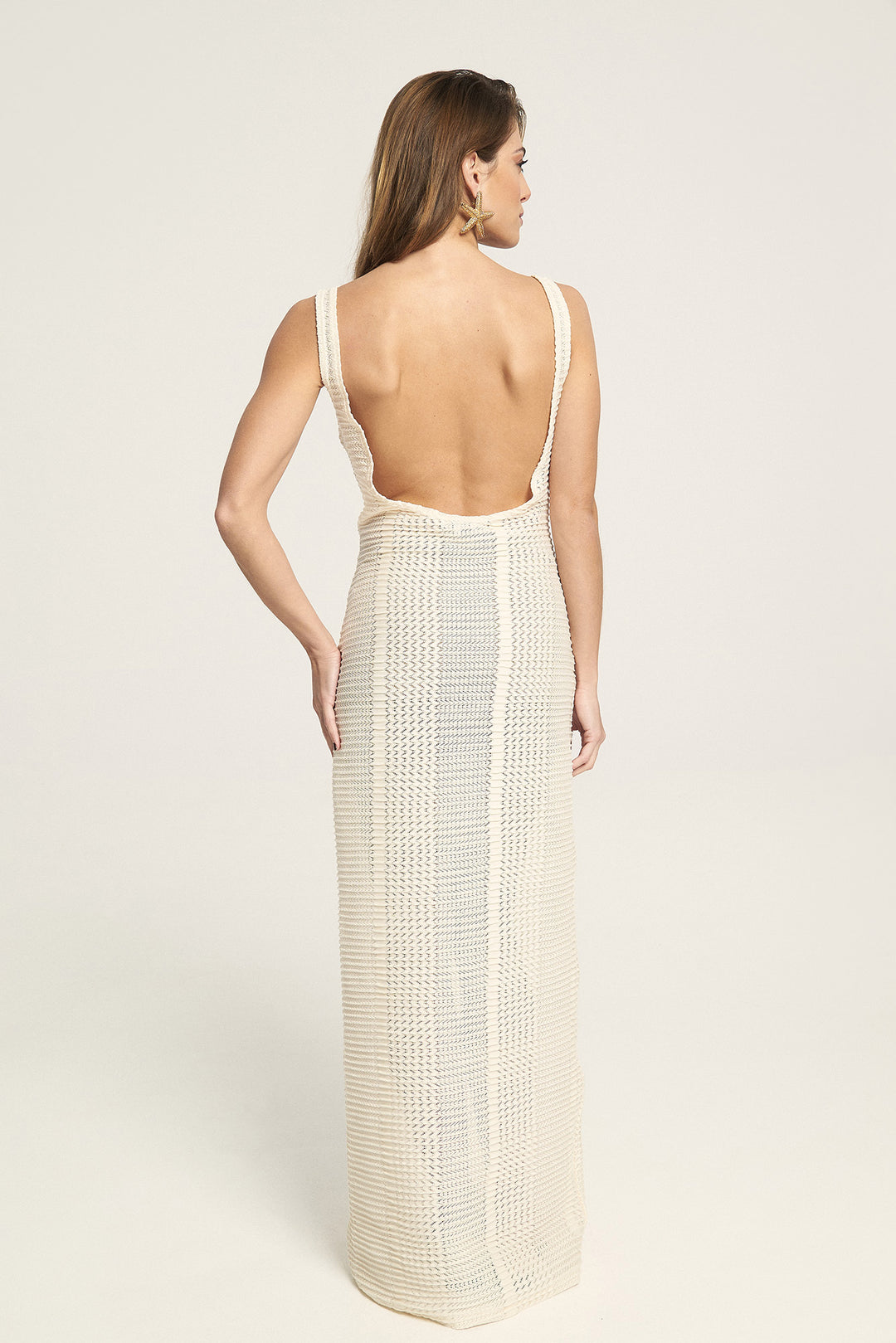 Framed White Dress