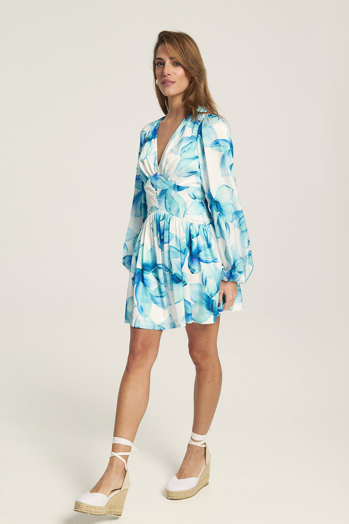 Edit  Flower Blue Dress