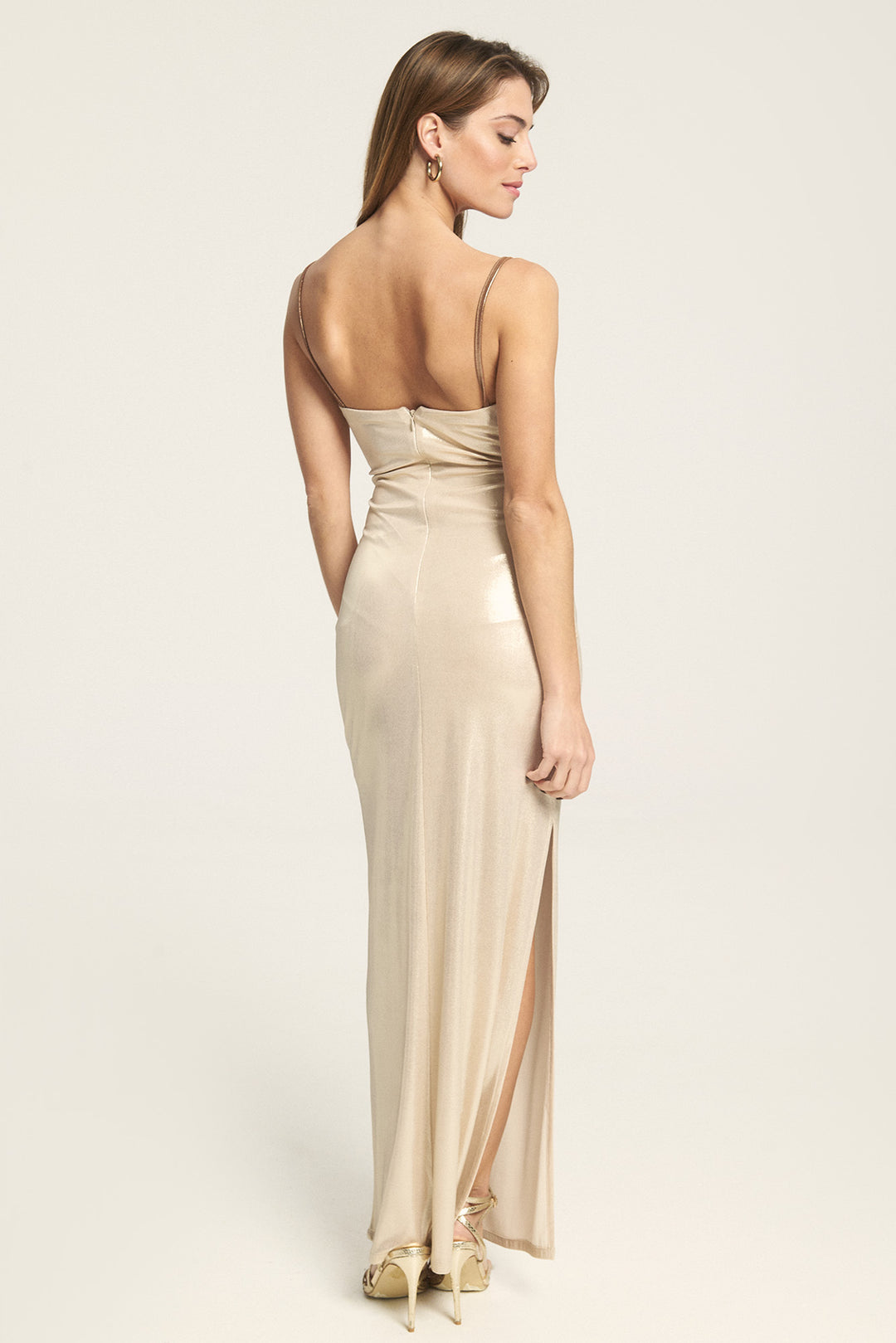 Do It for the Plot Gold Dress