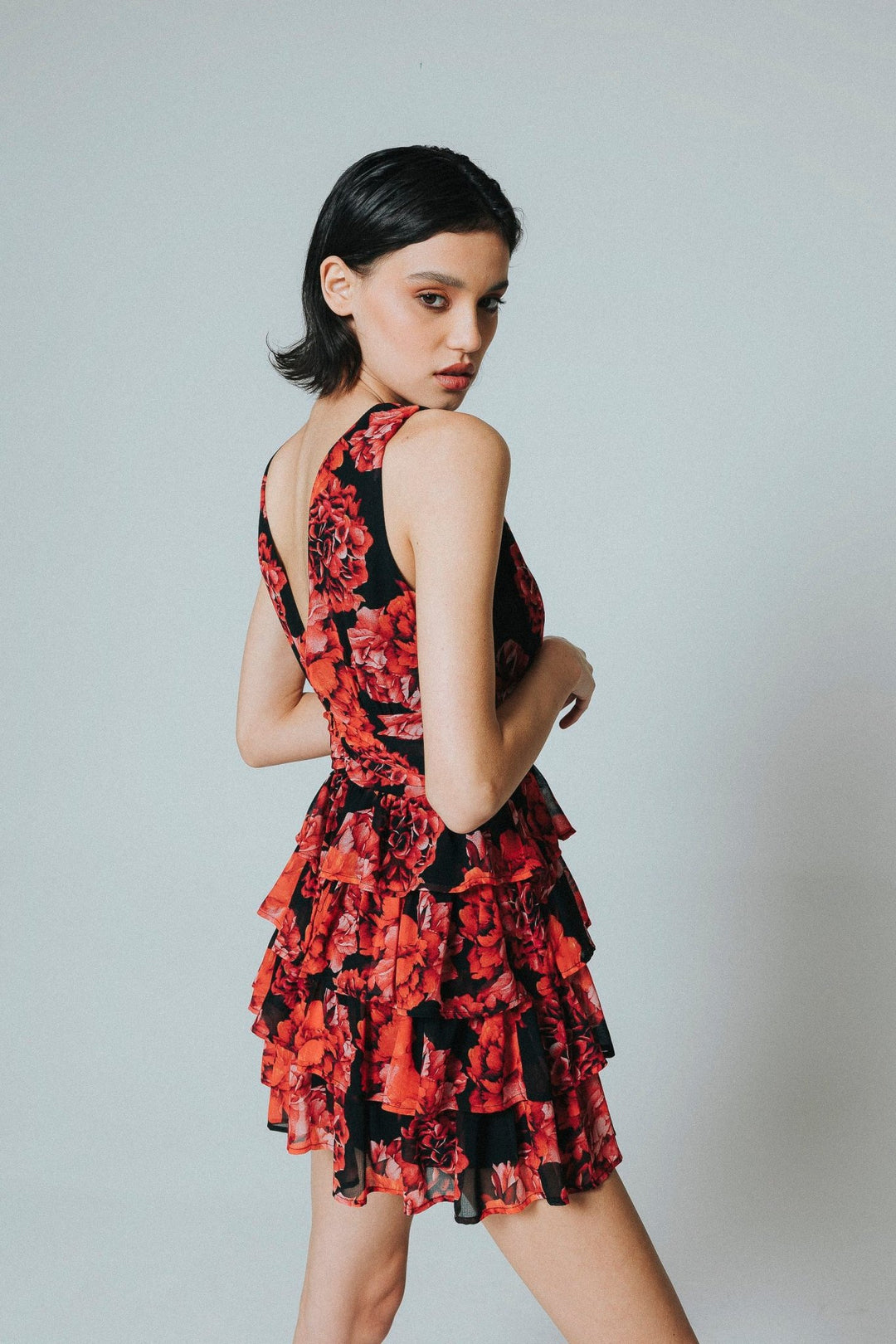 Azalea Dress: Be the Life of the Party in Bold Red Flowers - 5pm Azalea Dress: Be the Life of the Party in Bold Red Flowers - 5pm