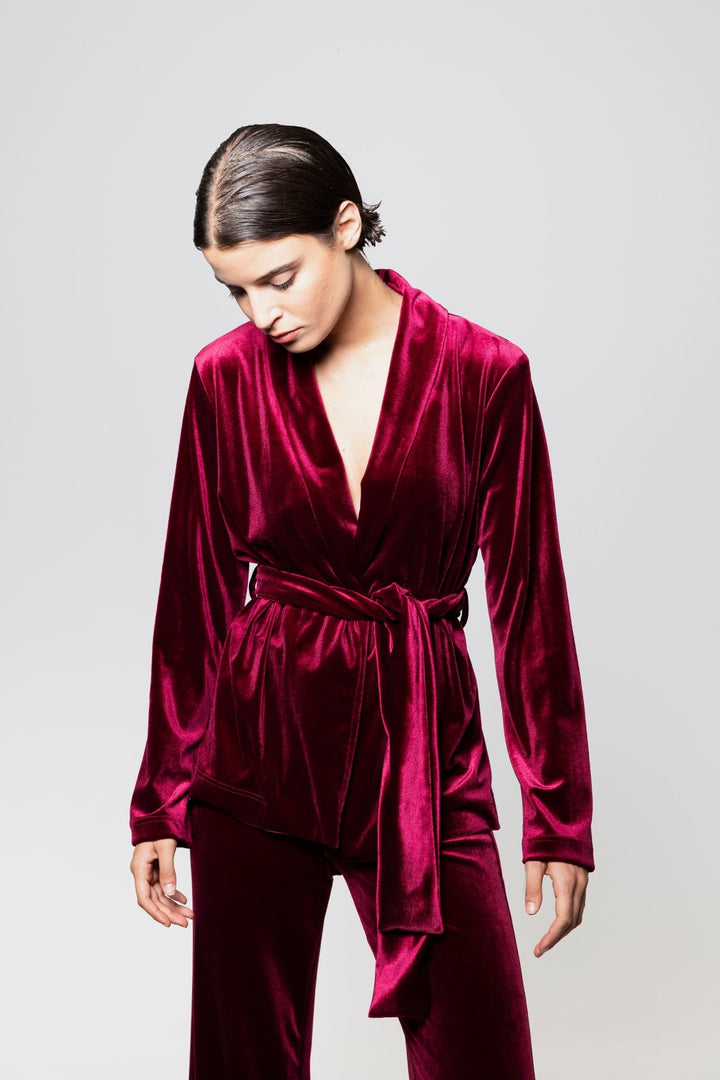 Beaujolais Red suit - 5pm - co - ord sets