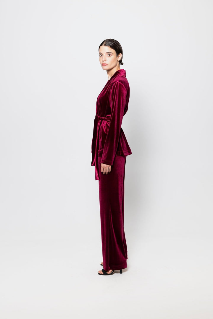 Beaujolais Red suit - 5pm - co - ord sets