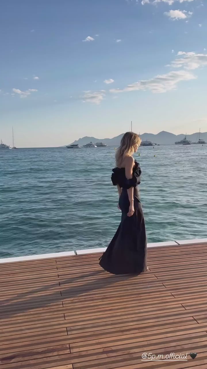 Cannes Black Maxi Dress